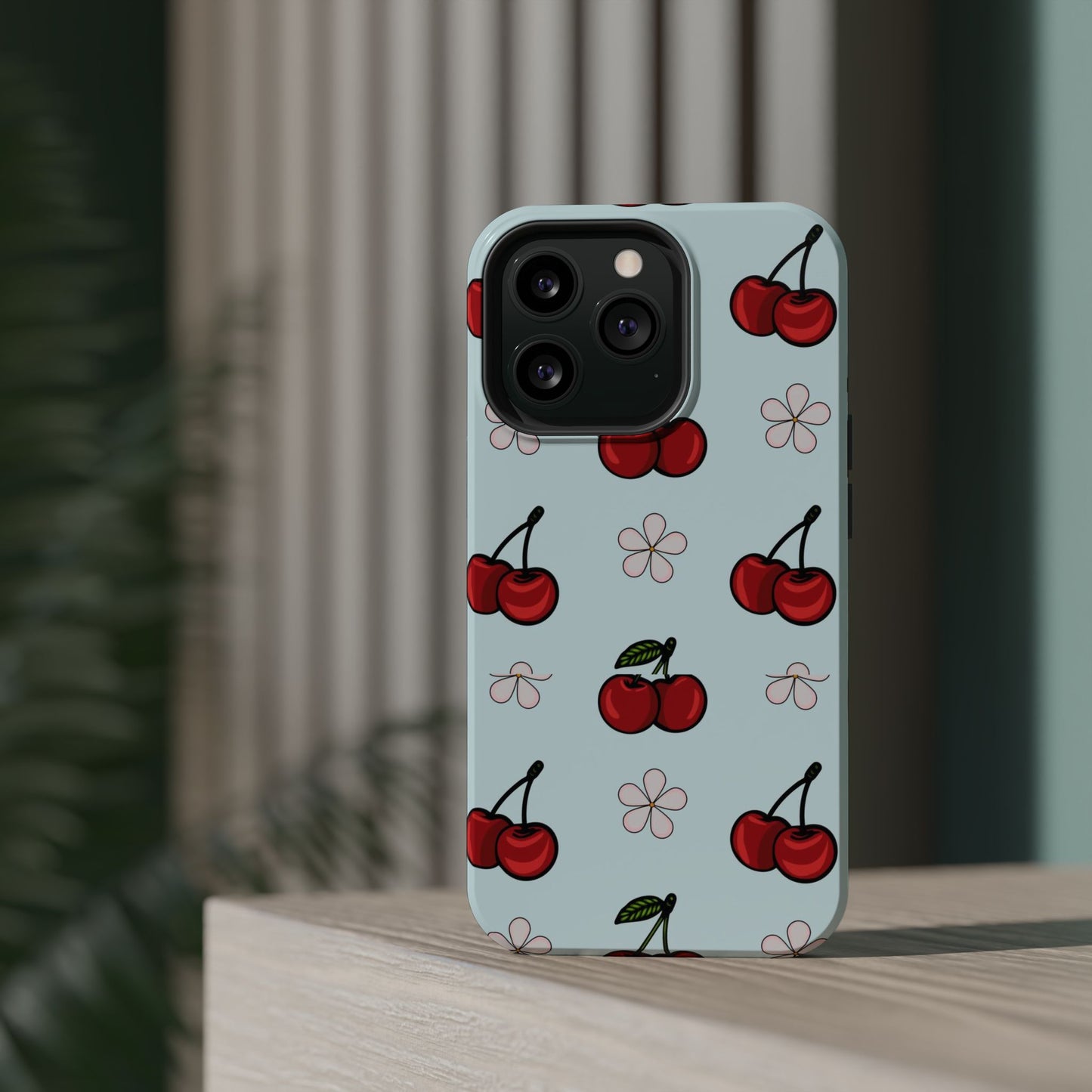 Cherry Pattern Magnetic Impact-Resistant Phone Case