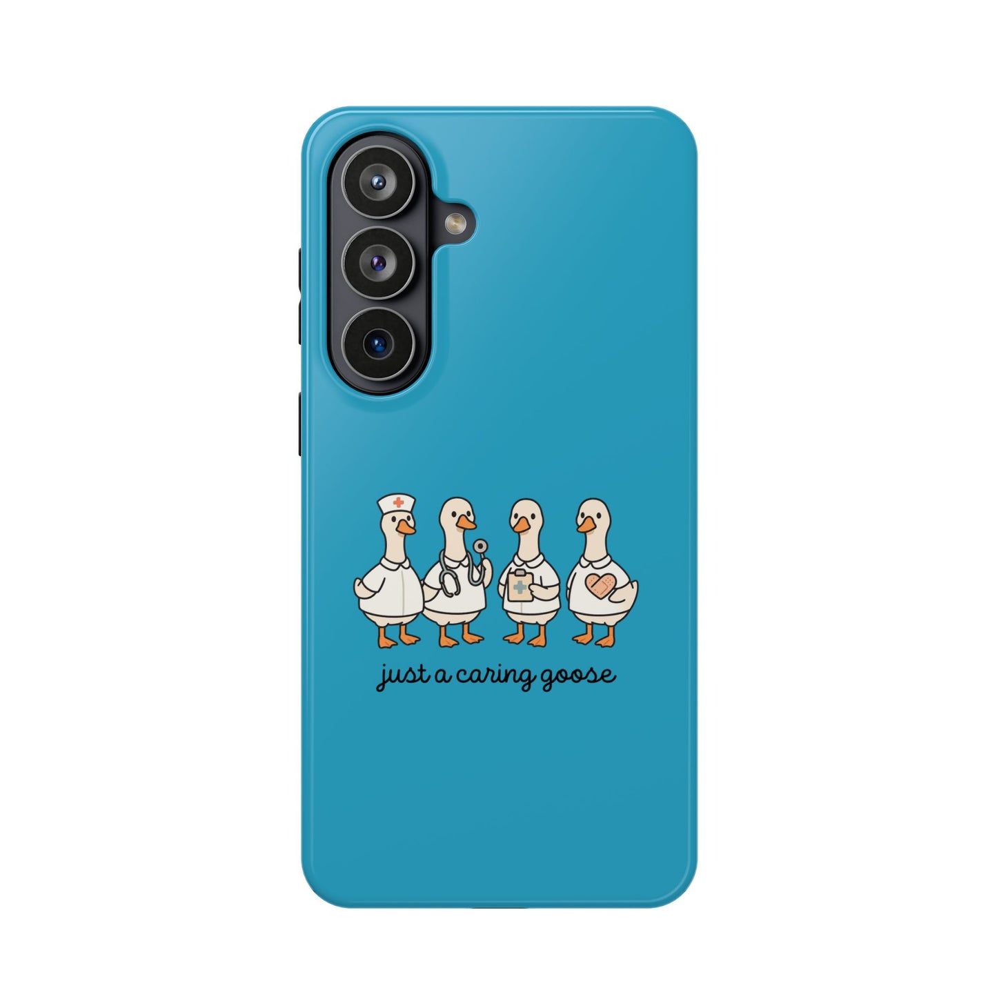 Cute Caring Geese Magnetic Impact Case — 'just a caring goose' Protective Phone Cover