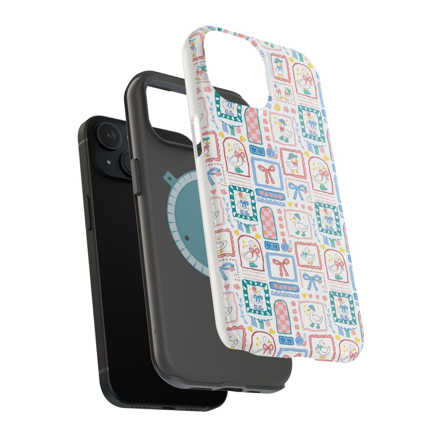 Floral Patchwork Magnetic Impact Phone Case