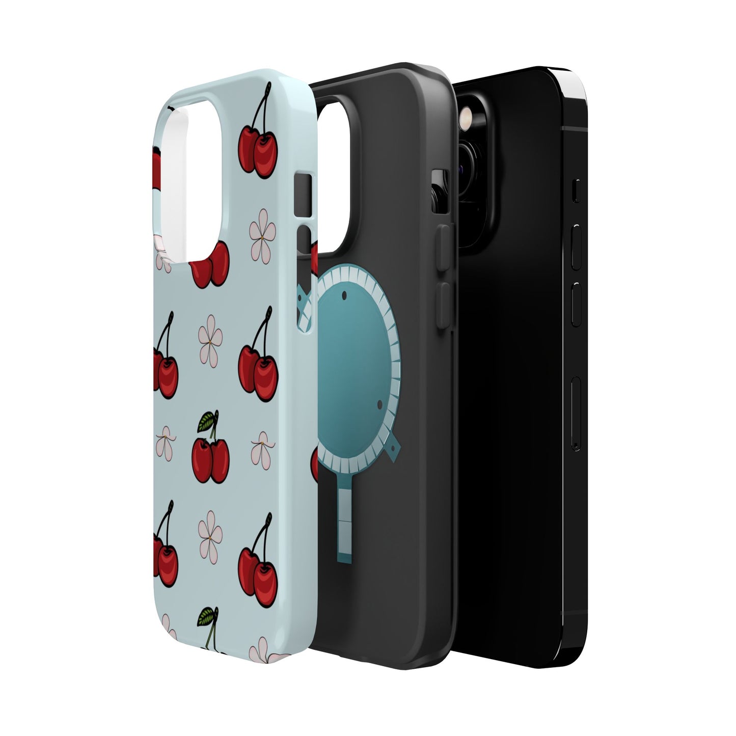 Cherry Pattern Magnetic Impact-Resistant Phone Case