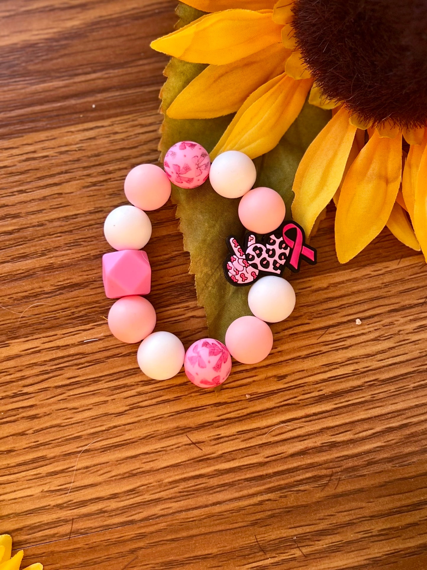 Peace Love Cure Kid Bracelet