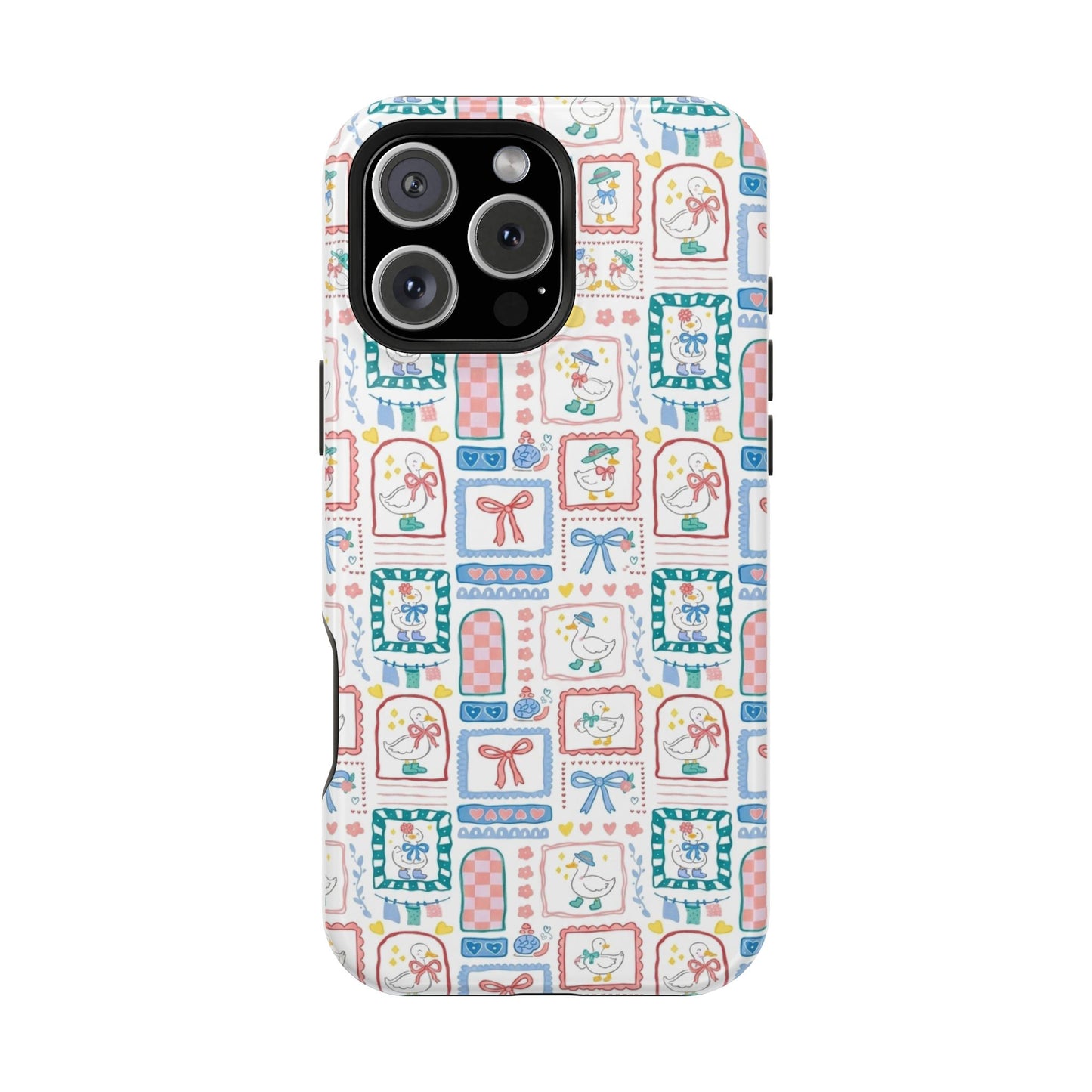 Floral Patchwork Magnetic Impact Phone Case