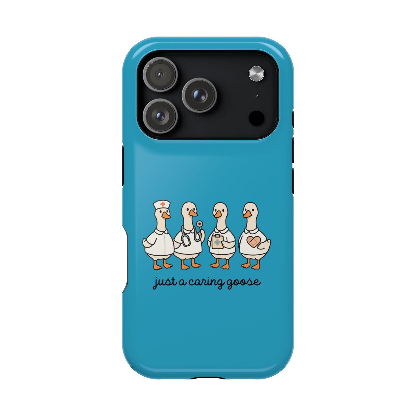 Cute Caring Geese Magnetic Impact Case — 'just a caring goose' Protective Phone Cover