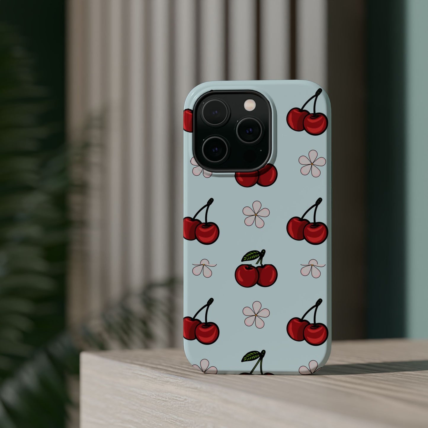 Cherry Pattern Magnetic Impact-Resistant Phone Case