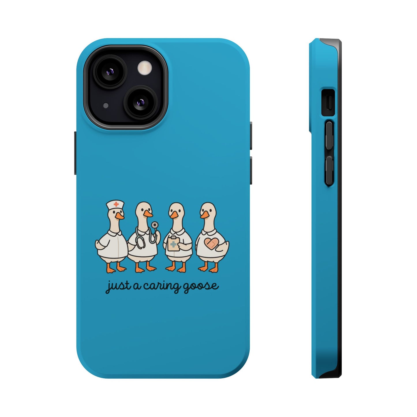 Cute Caring Geese Magnetic Impact Case — 'just a caring goose' Protective Phone Cover