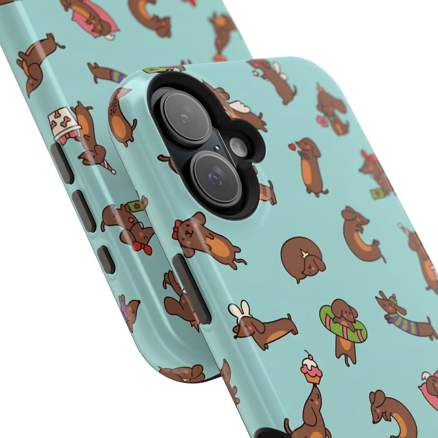 Dachshund Pattern Magnetic Impact Phone Case – Cute Wiener Dog Protective Cover