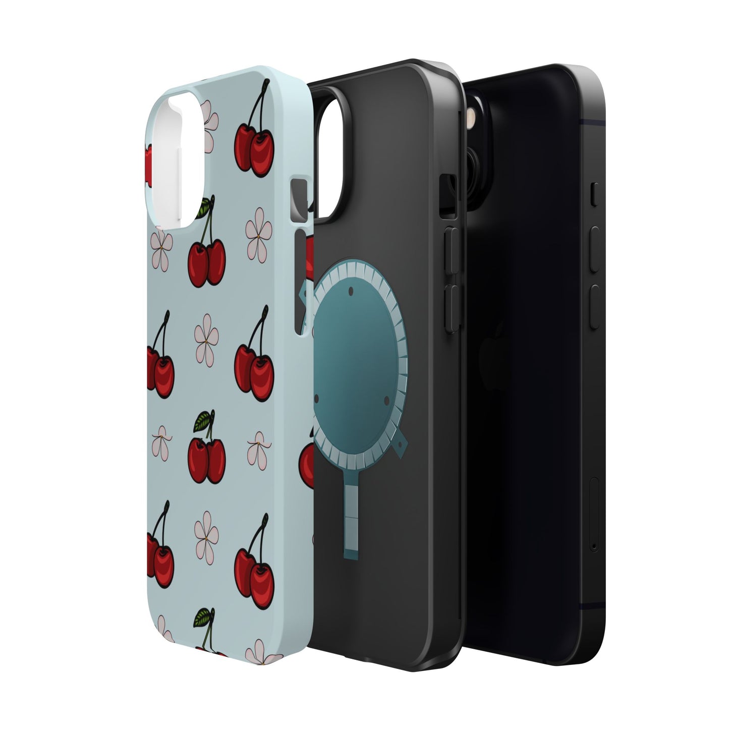 Cherry Pattern Magnetic Impact-Resistant Phone Case