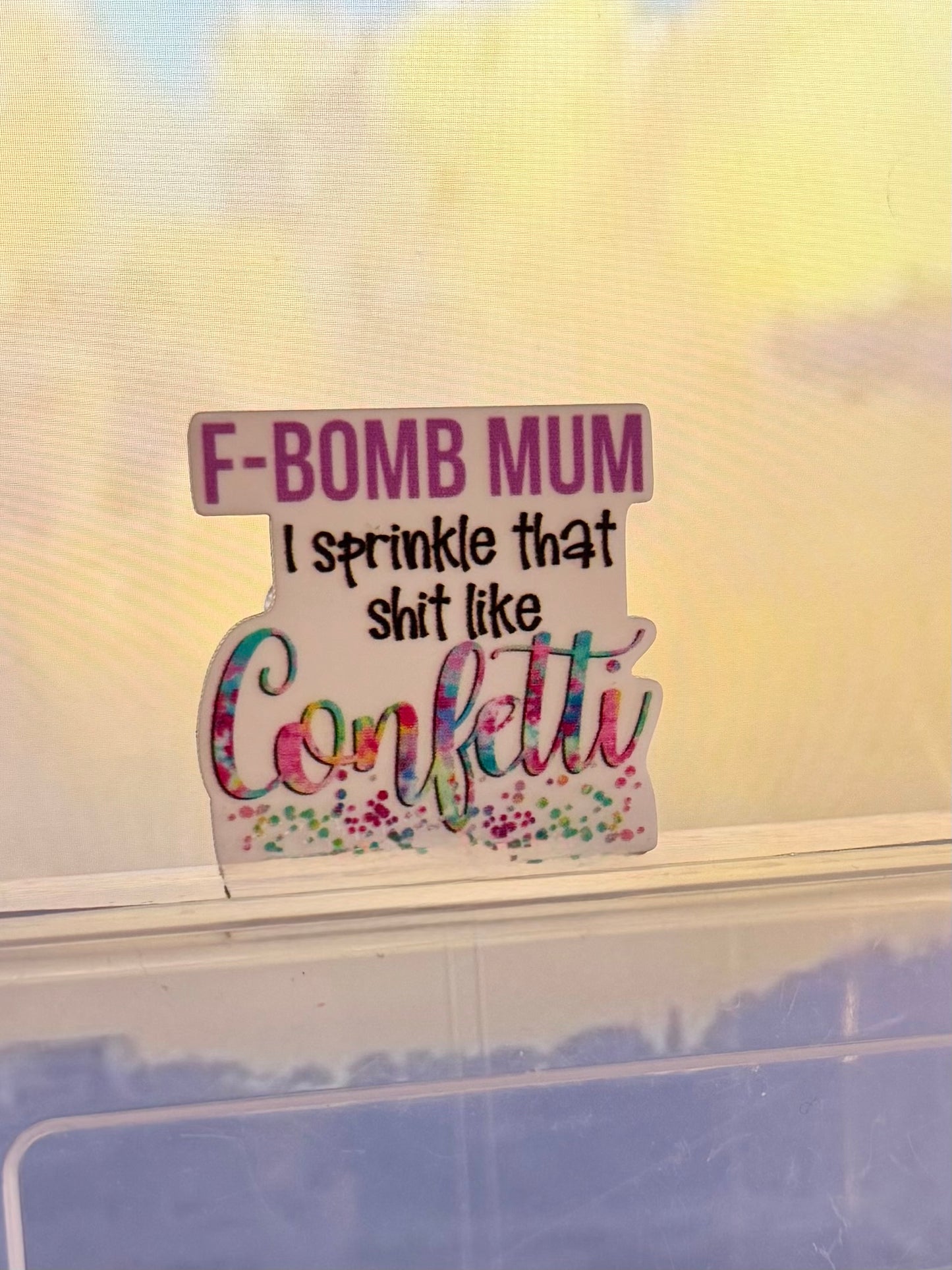 F-bomb mom magnetic clip