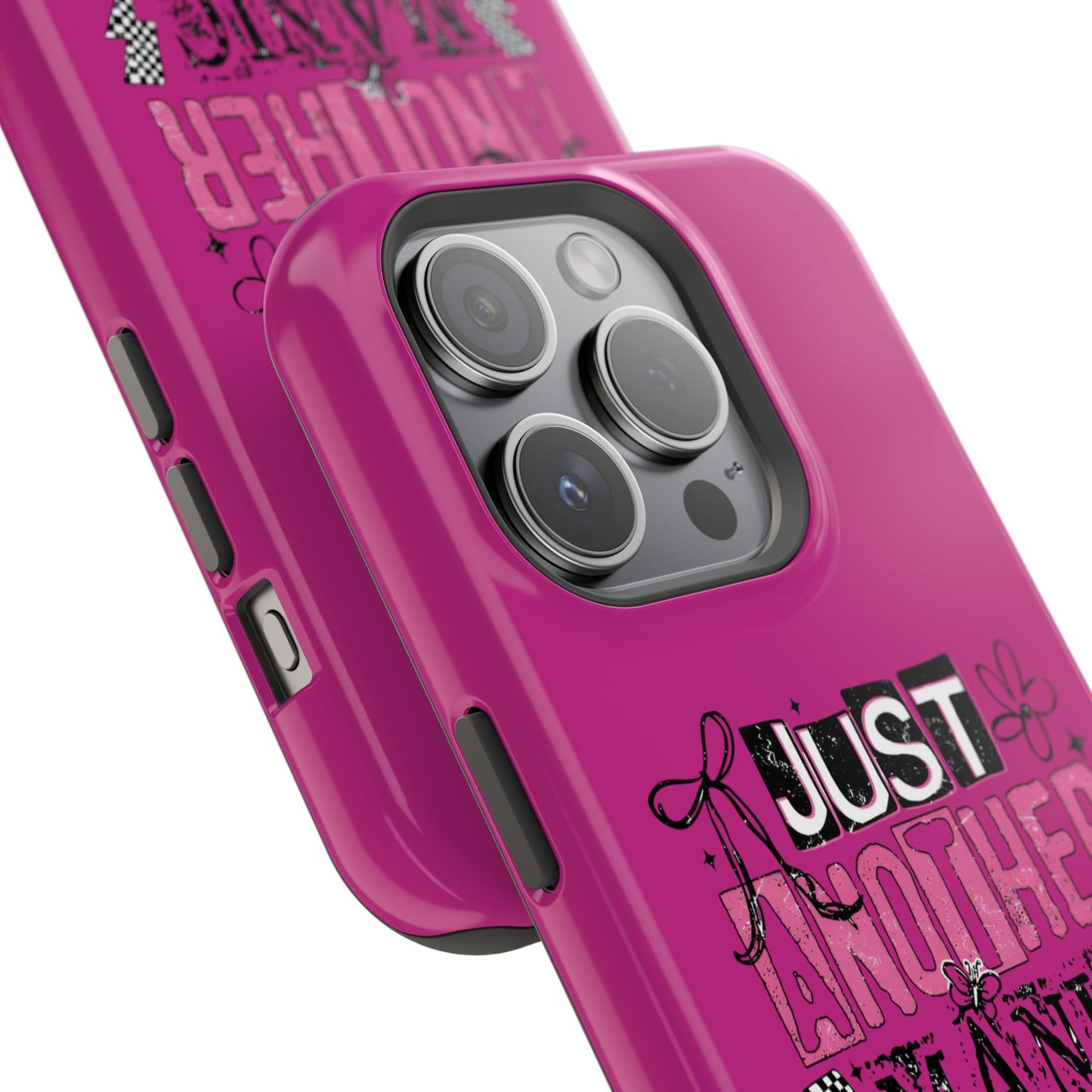 Phone Case — "Just Another Manic Mom-Day" Impact-Resistant Magnetic Case (Pink)