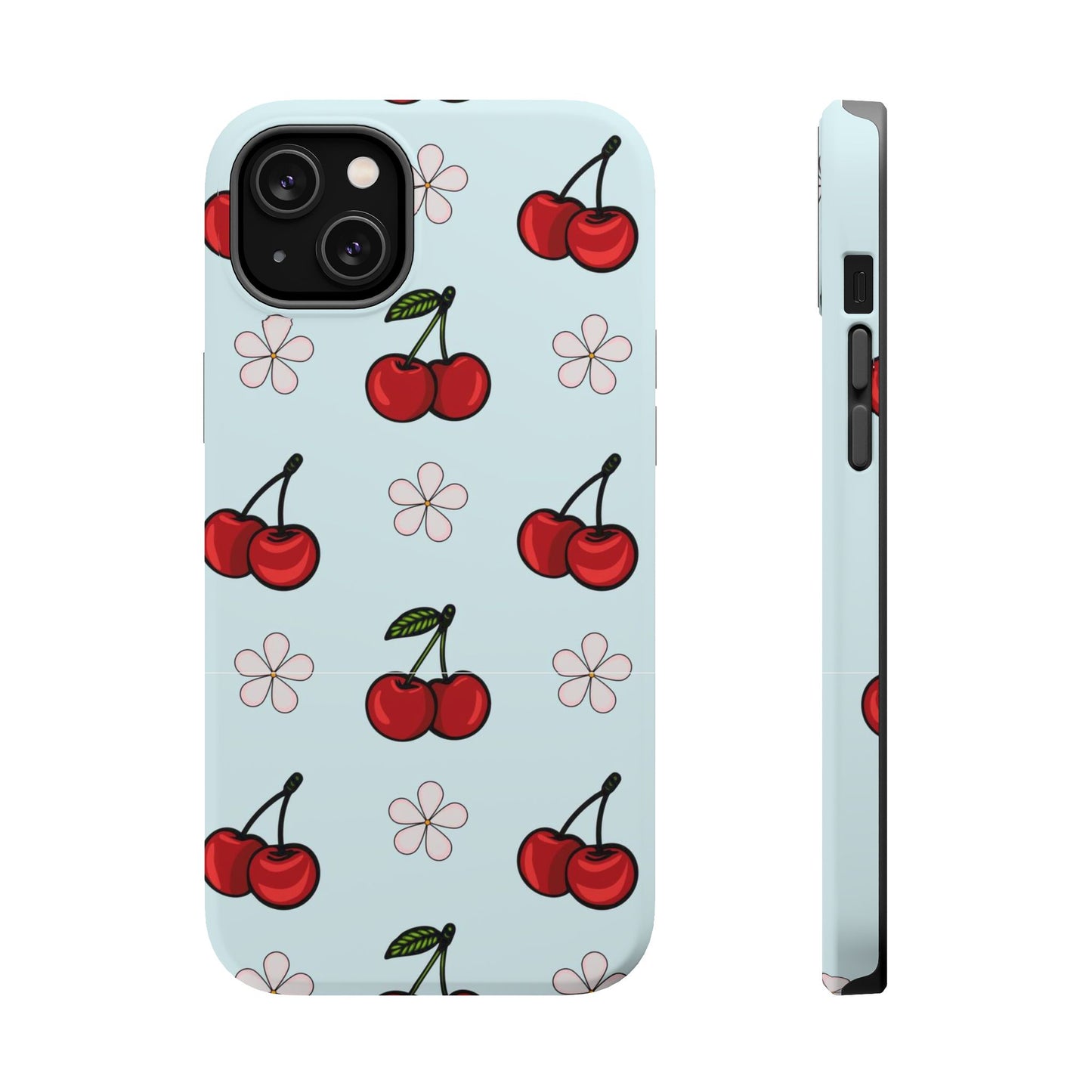 Cherry Pattern Magnetic Impact-Resistant Phone Case