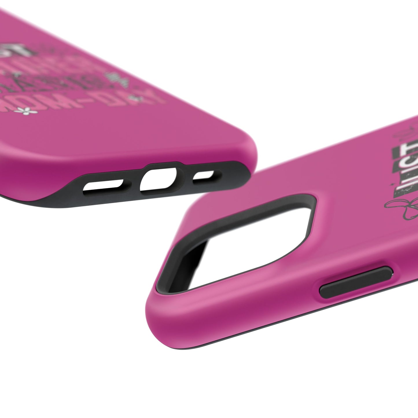 Phone Case — "Just Another Manic Mom-Day" Impact-Resistant Magnetic Case (Pink)