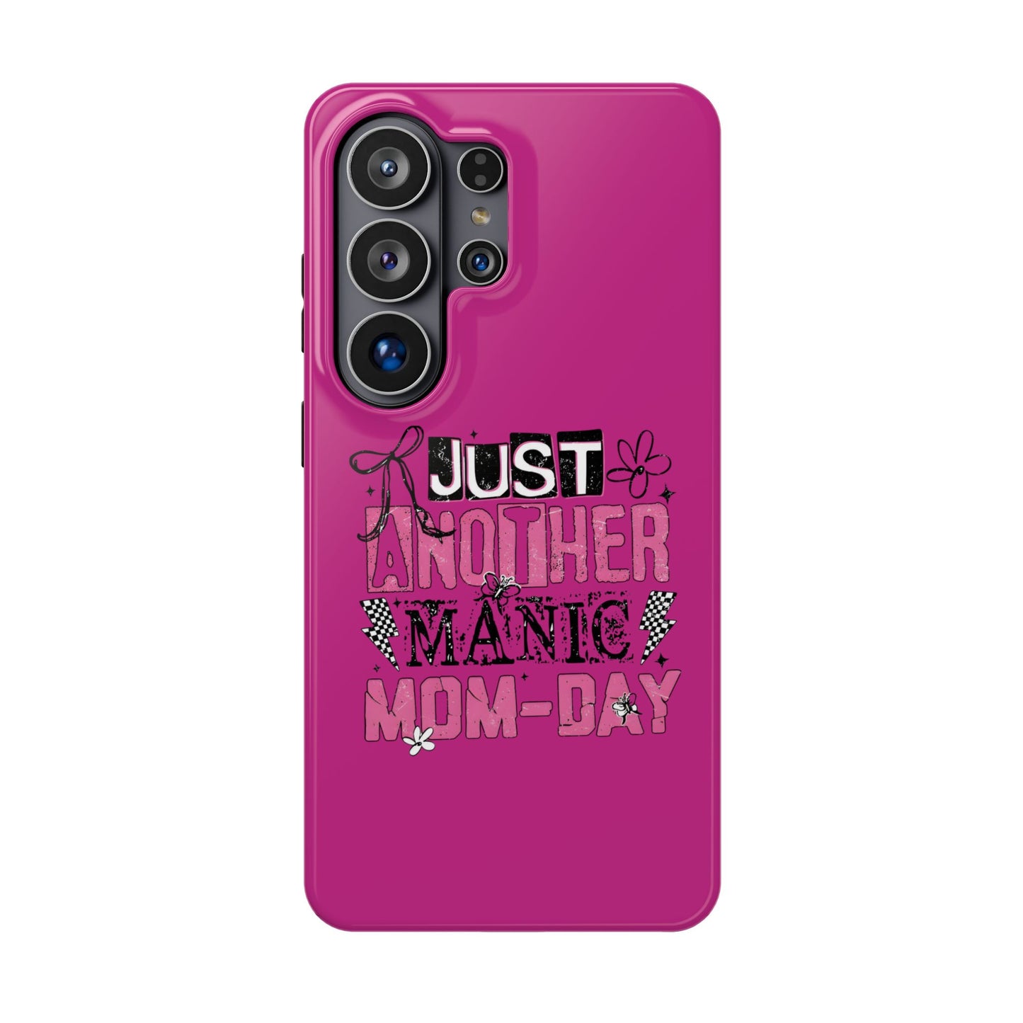 Phone Case — "Just Another Manic Mom-Day" Impact-Resistant Magnetic Case (Pink)