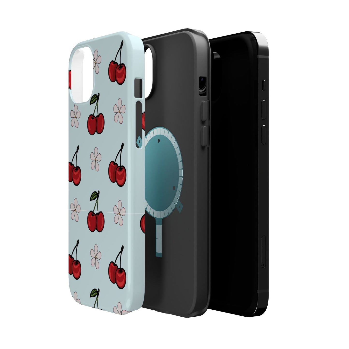 Cherry Pattern Magnetic Impact-Resistant Phone Case