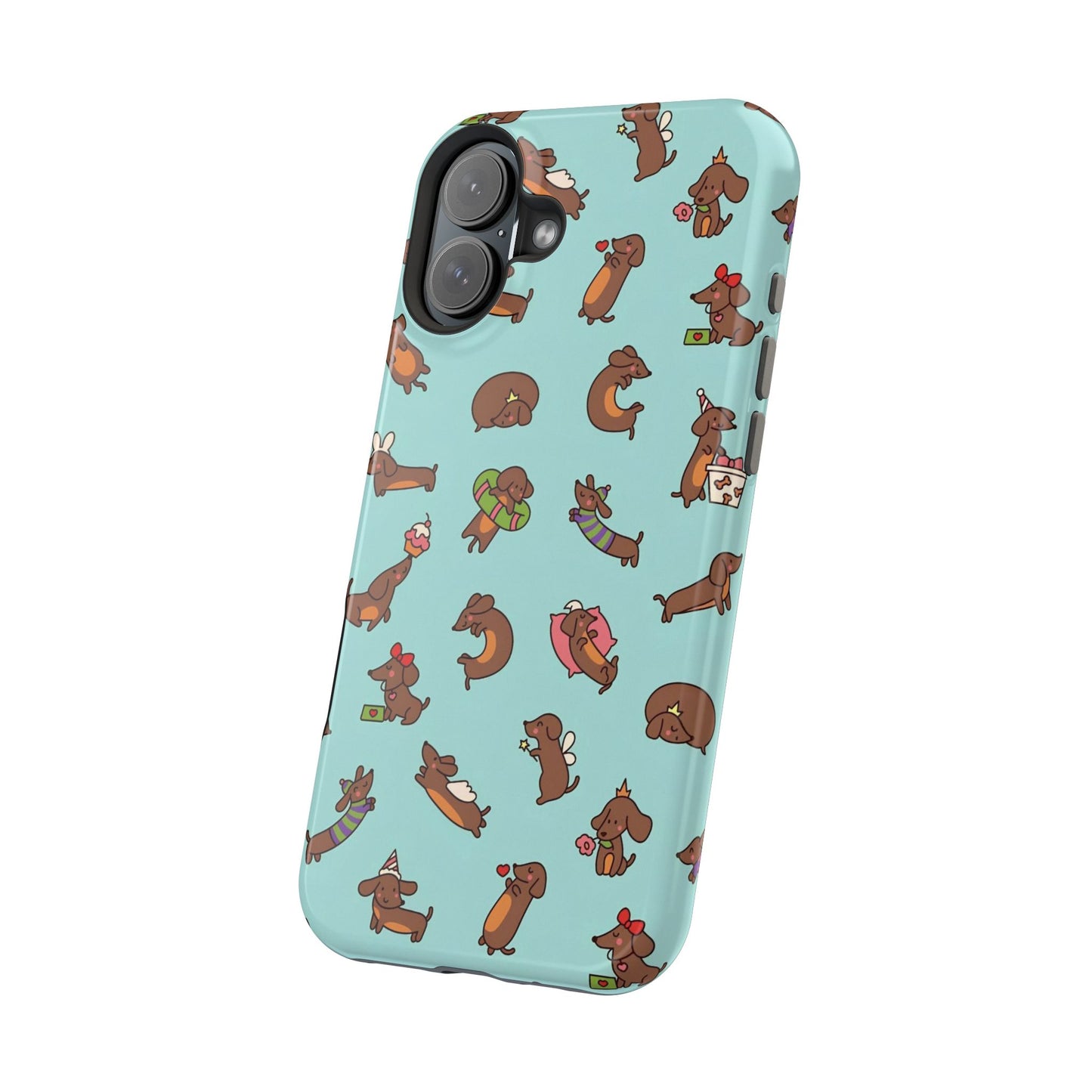 Dachshund Pattern Magnetic Impact Phone Case – Cute Wiener Dog Protective Cover