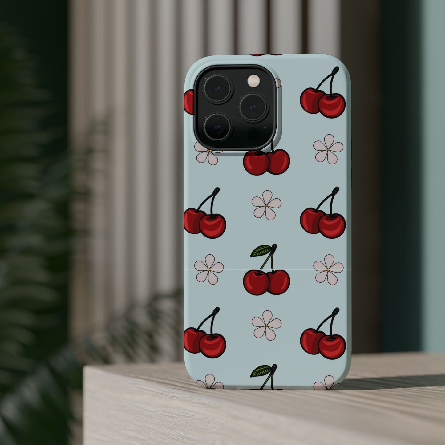 Cherry Pattern Magnetic Impact-Resistant Phone Case