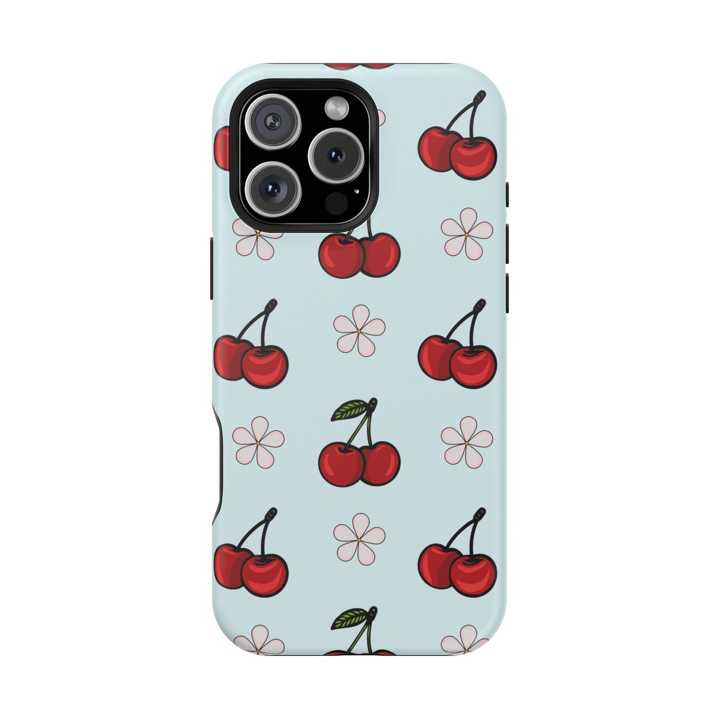 Cherry Pattern Magnetic Impact-Resistant Phone Case