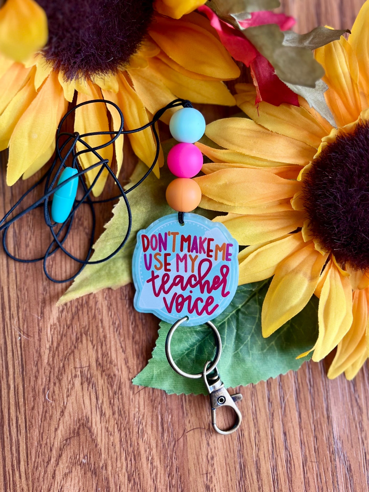 Teacher Voice Lanyard-Elastic