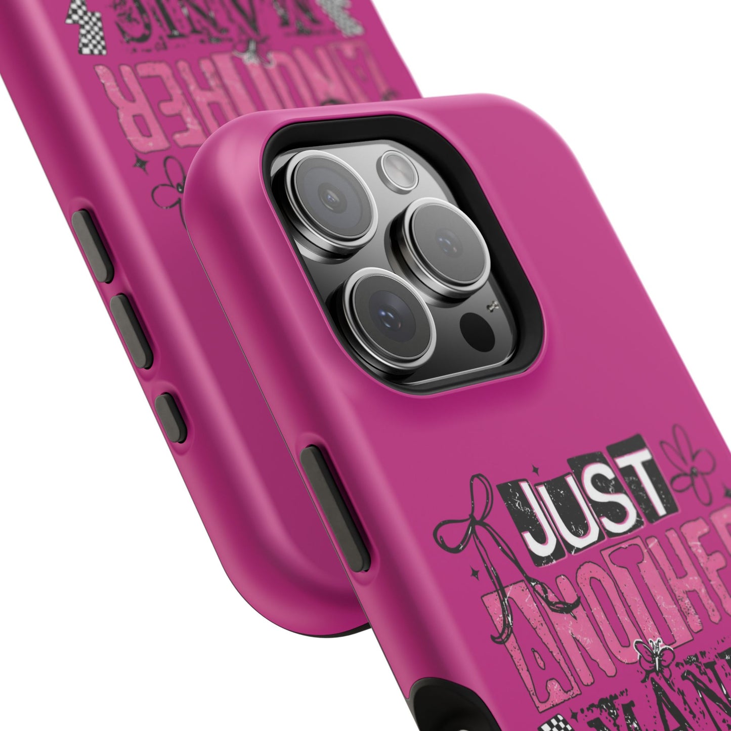 Phone Case — "Just Another Manic Mom-Day" Impact-Resistant Magnetic Case (Pink)