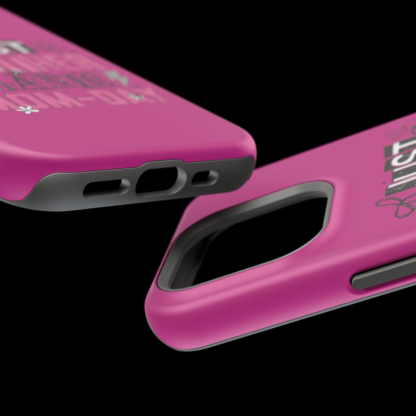 Phone Case — "Just Another Manic Mom-Day" Impact-Resistant Magnetic Case (Pink)