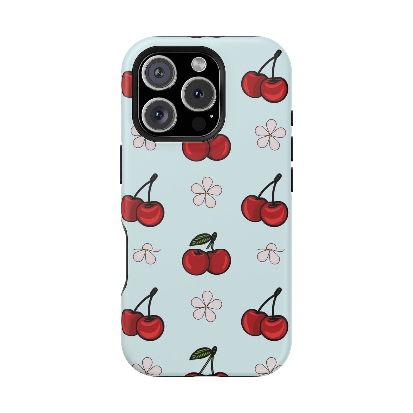 Cherry Pattern Magnetic Impact-Resistant Phone Case