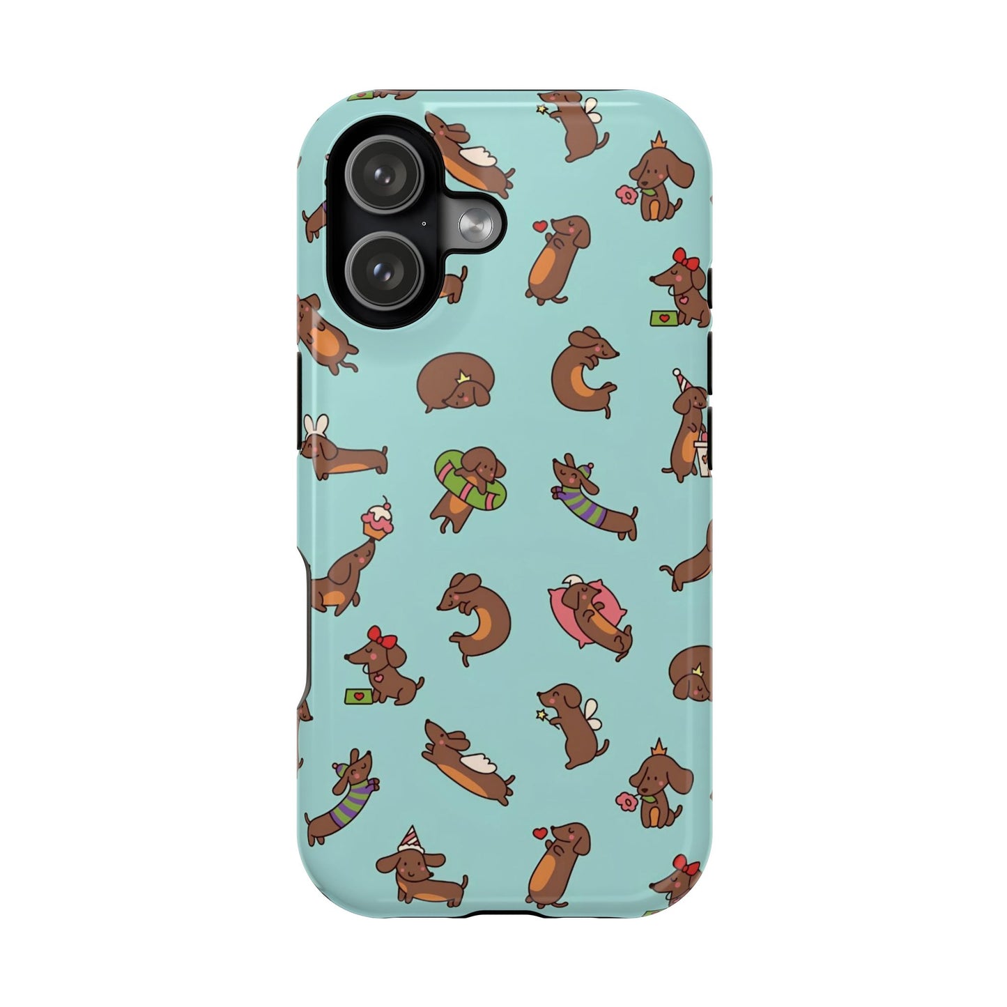 Dachshund Pattern Magnetic Impact Phone Case – Cute Wiener Dog Protective Cover