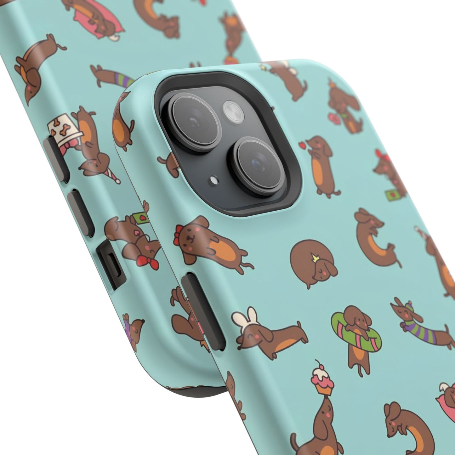Dachshund Pattern Magnetic Impact Phone Case – Cute Wiener Dog Protective Cover