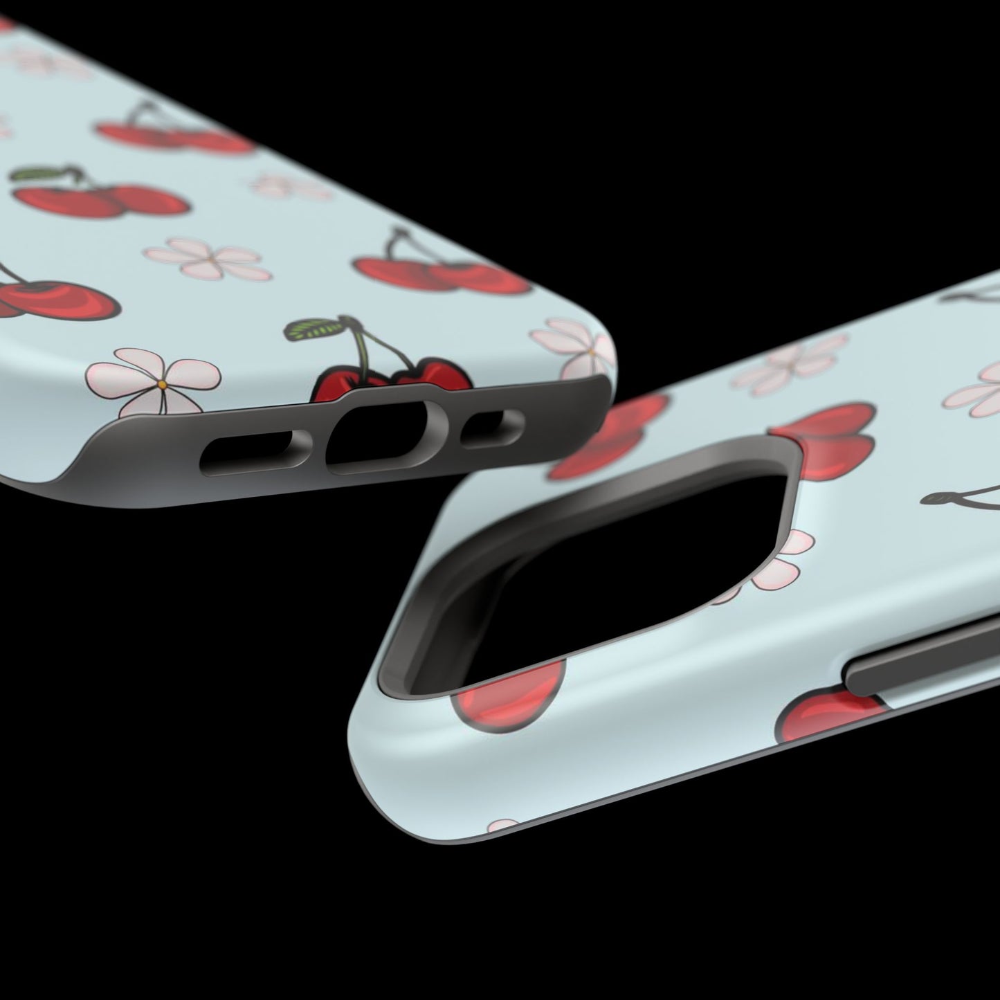 Cherry Pattern Magnetic Impact-Resistant Phone Case