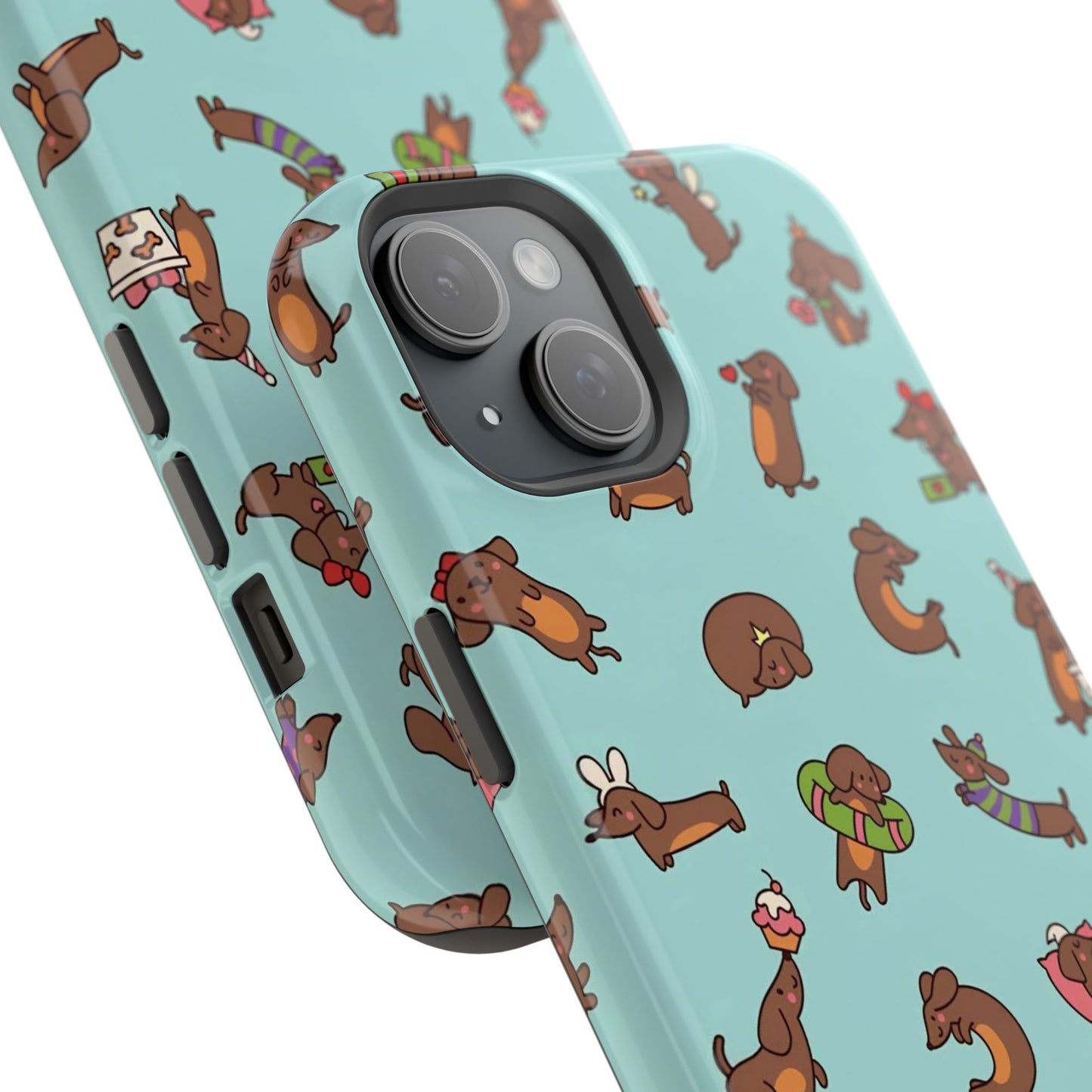 Dachshund Pattern Magnetic Impact Phone Case – Cute Wiener Dog Protective Cover