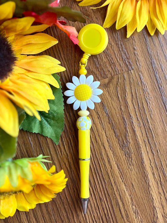 Daisy Pen Badge Reel