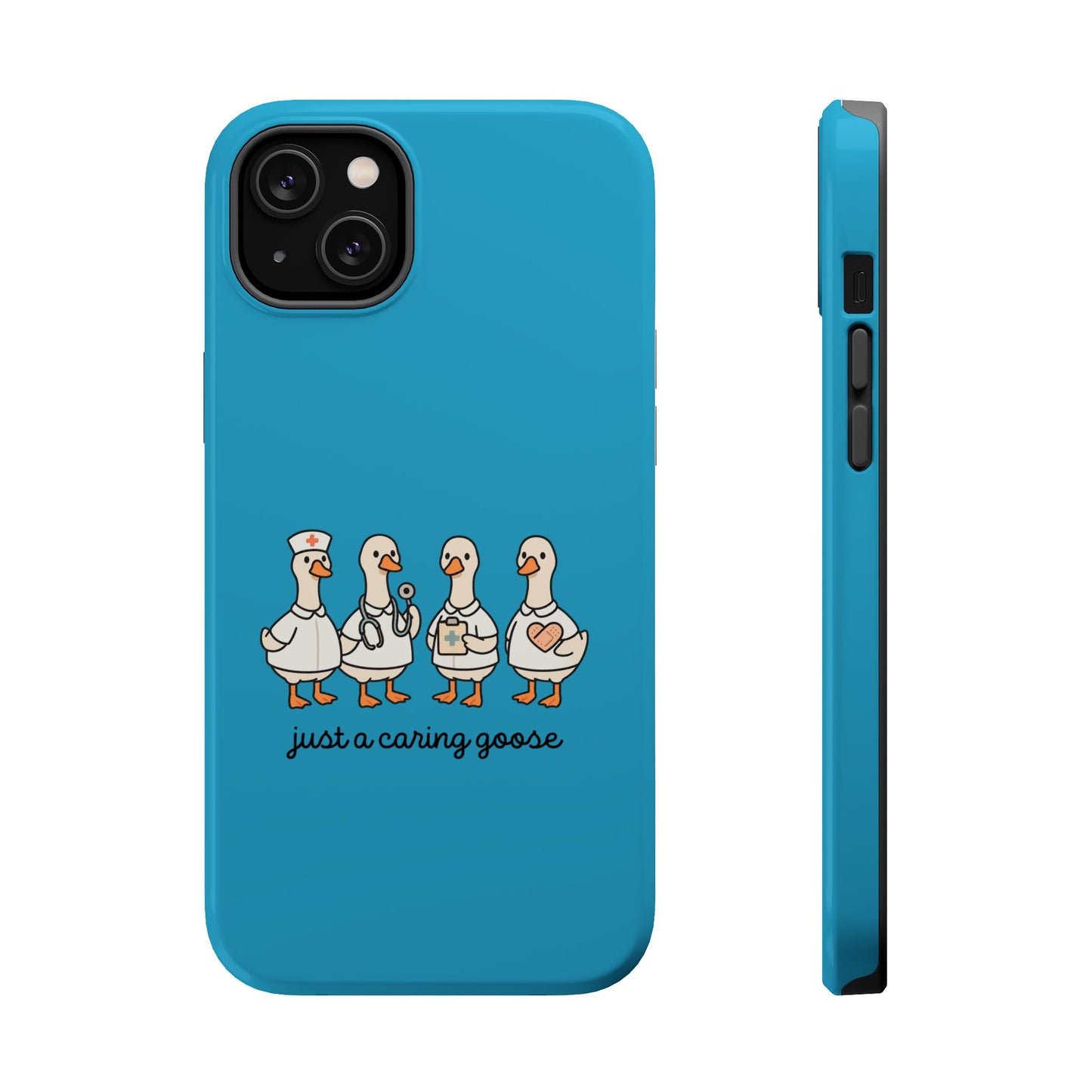 Cute Caring Geese Magnetic Impact Case — 'just a caring goose' Protective Phone Cover