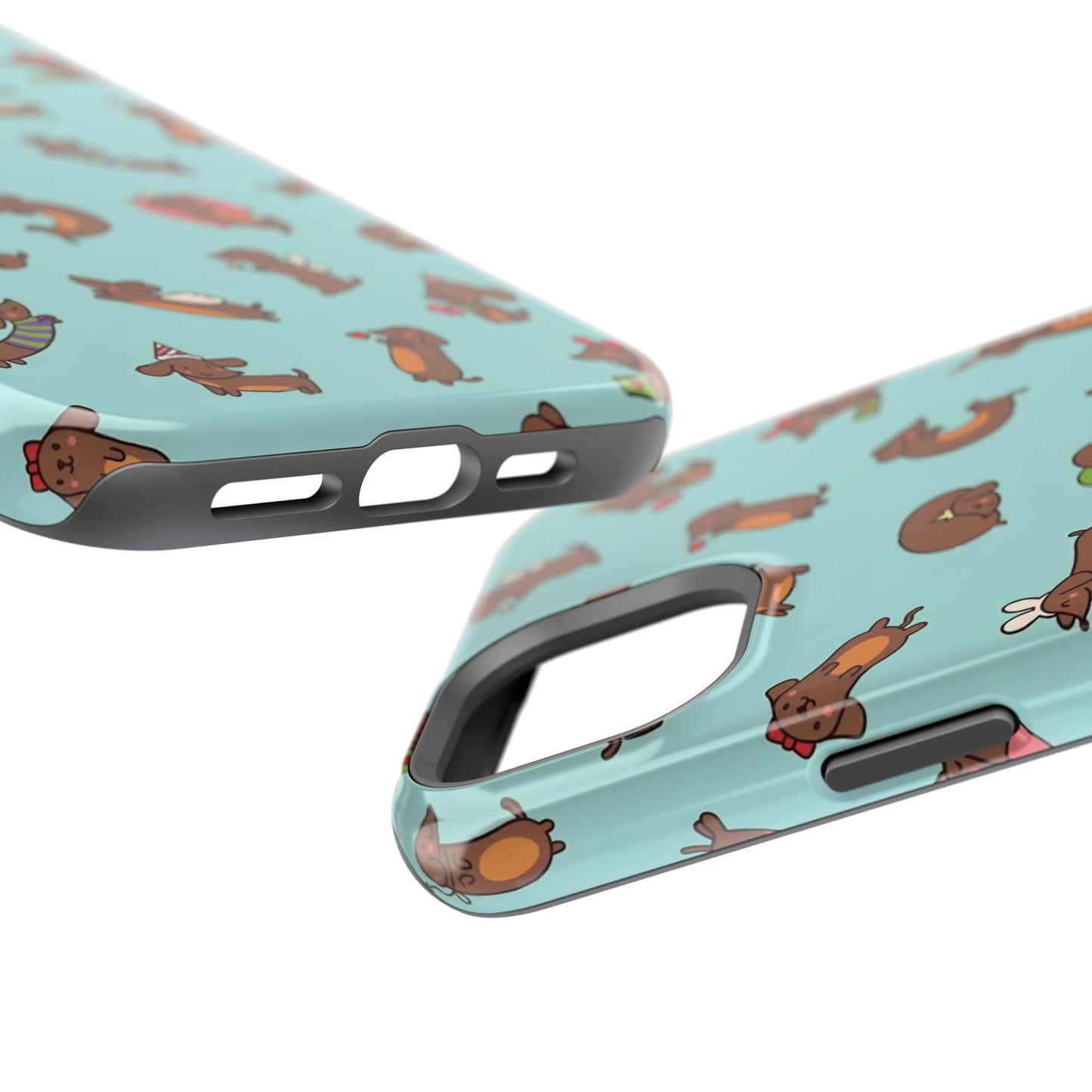 Dachshund Pattern Magnetic Impact Phone Case – Cute Wiener Dog Protective Cover