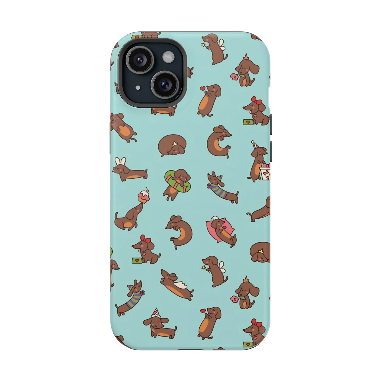 Dachshund Pattern Magnetic Impact Phone Case – Cute Wiener Dog Protective Cover
