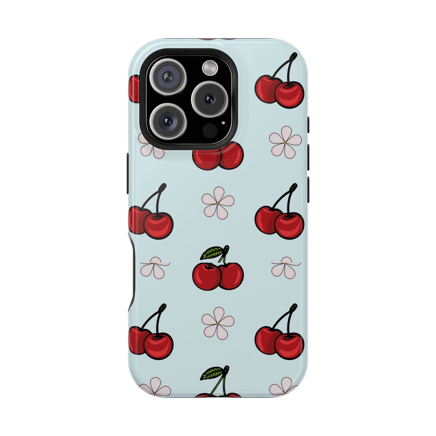Cherry Pattern Magnetic Impact-Resistant Phone Case