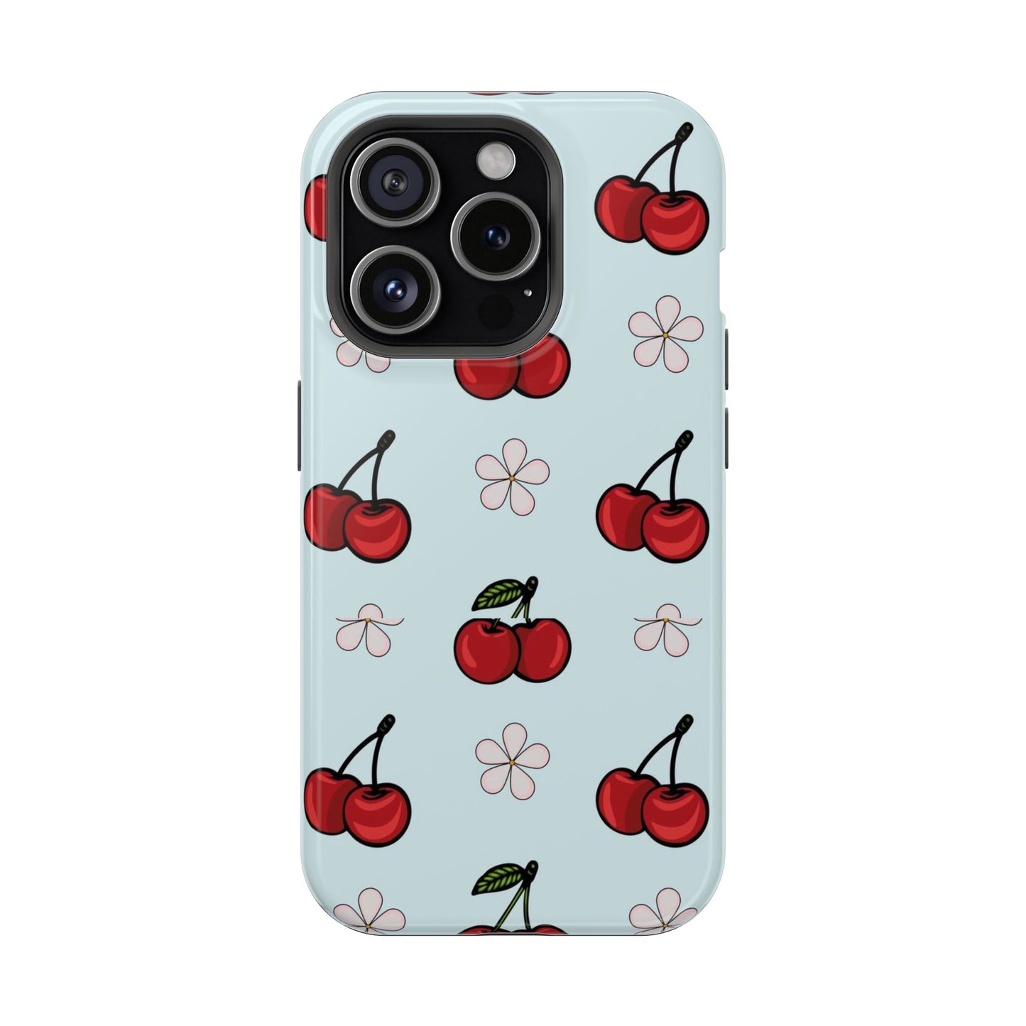 Cherry Pattern Magnetic Impact-Resistant Phone Case