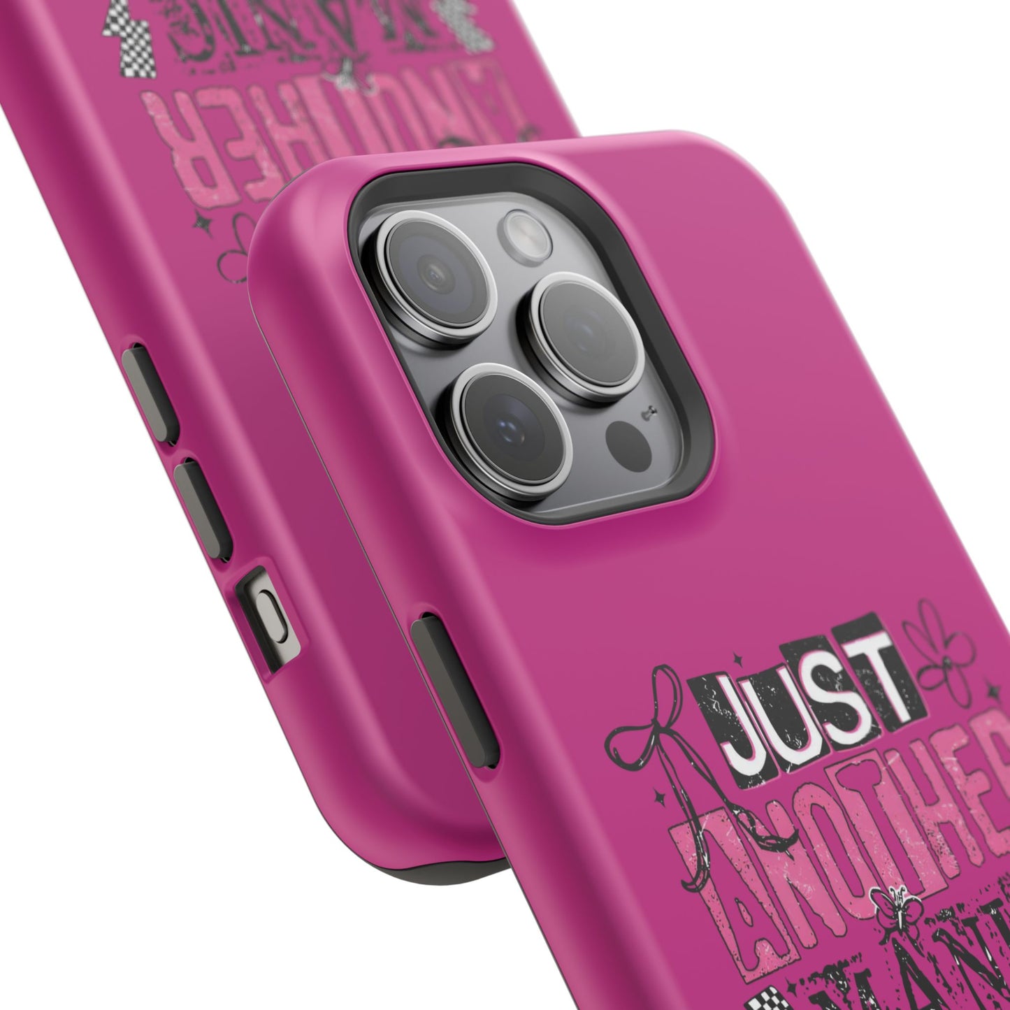 Phone Case — "Just Another Manic Mom-Day" Impact-Resistant Magnetic Case (Pink)
