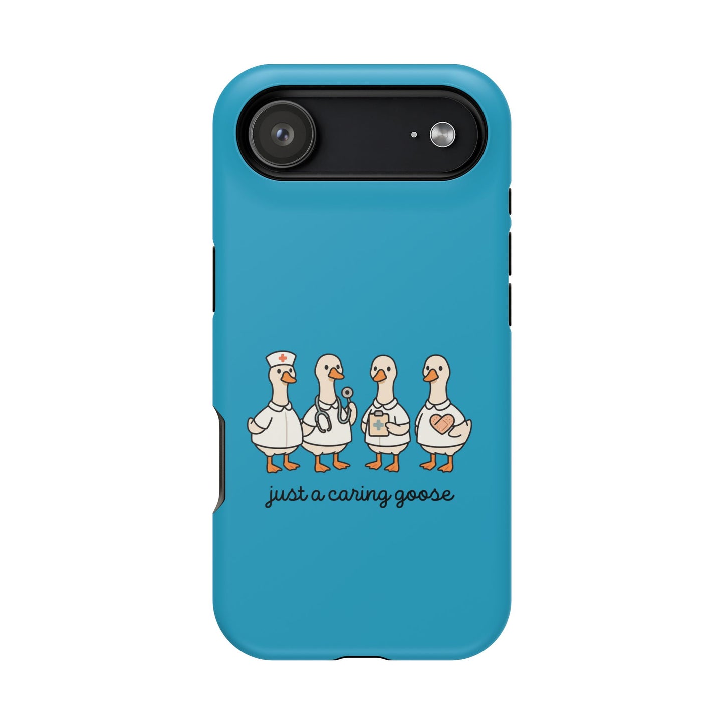 Cute Caring Geese Magnetic Impact Case — 'just a caring goose' Protective Phone Cover