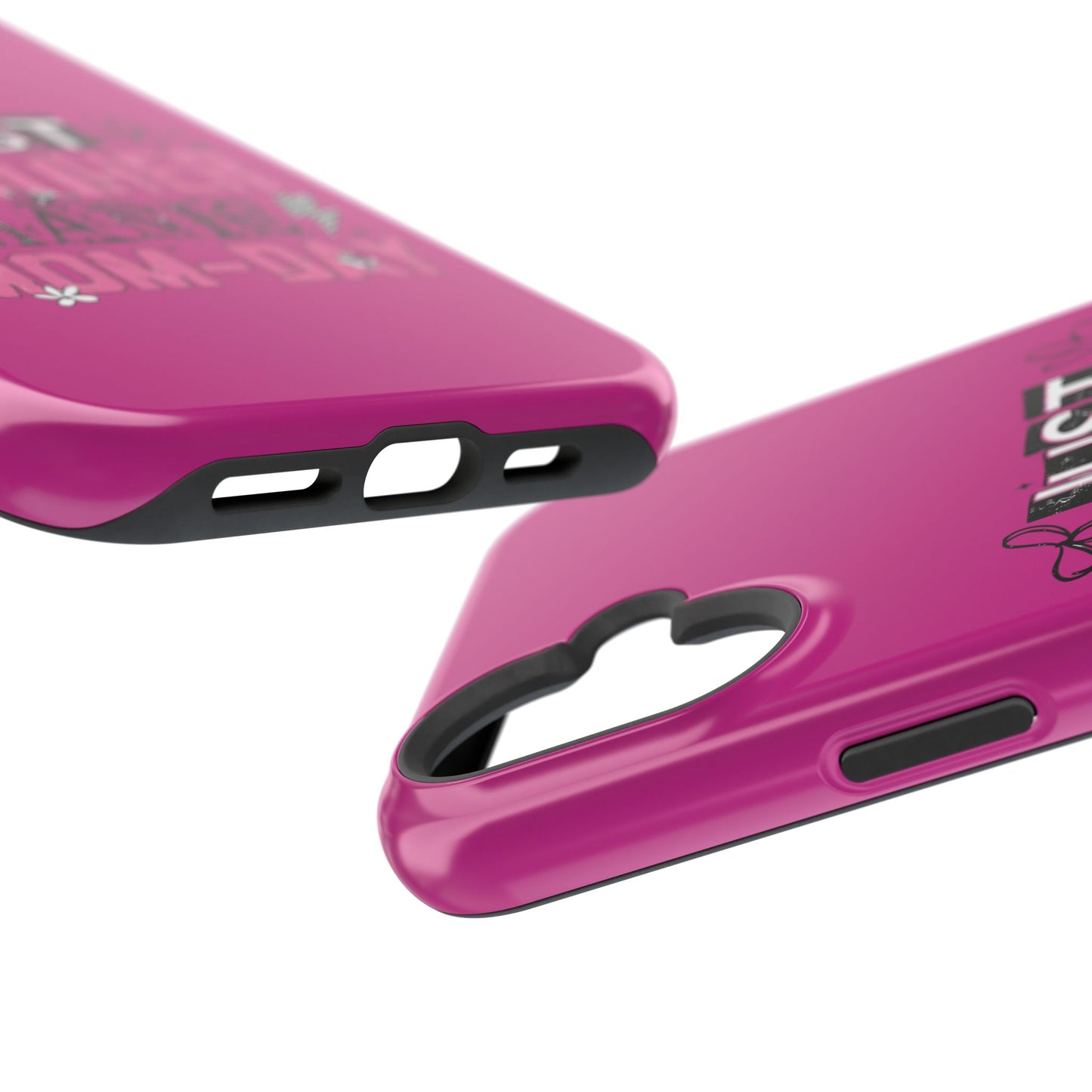 Phone Case — "Just Another Manic Mom-Day" Impact-Resistant Magnetic Case (Pink)