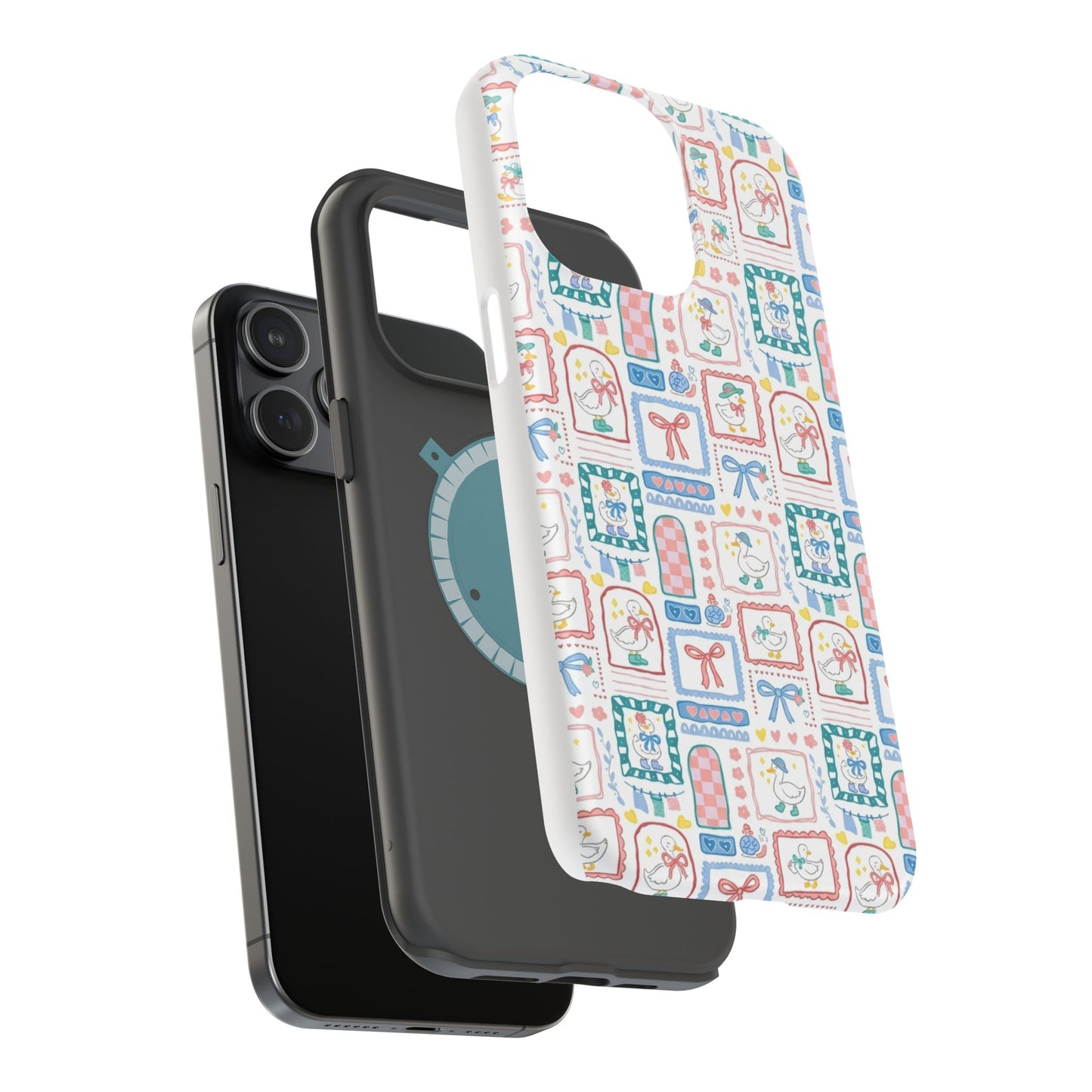 Floral Patchwork Magnetic Impact Phone Case