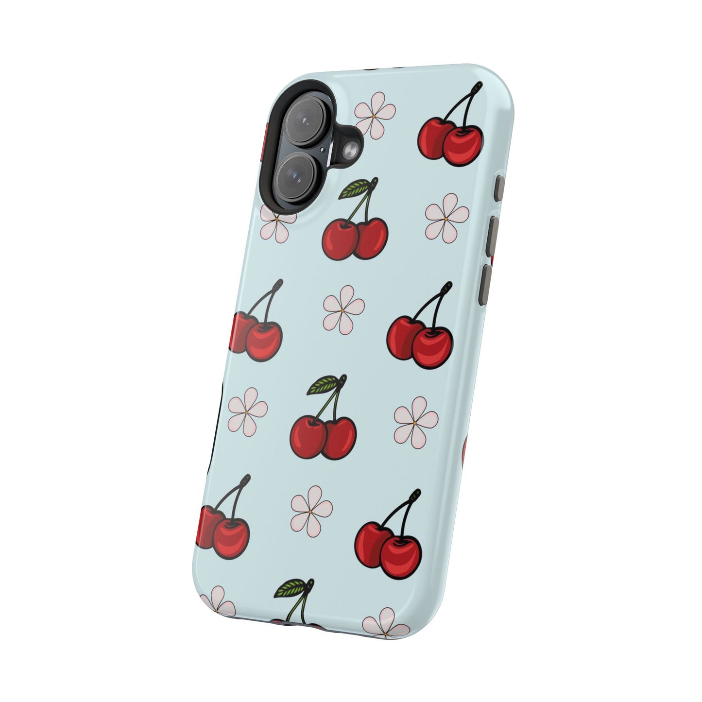 Cherry Pattern Magnetic Impact-Resistant Phone Case