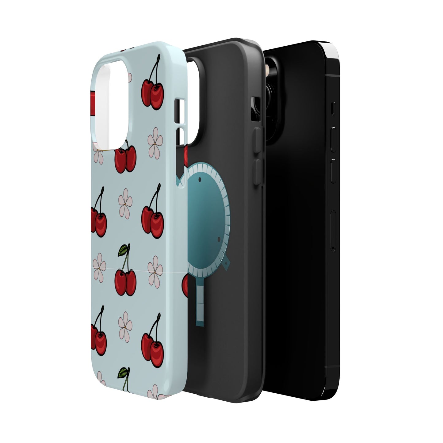 Cherry Pattern Magnetic Impact-Resistant Phone Case