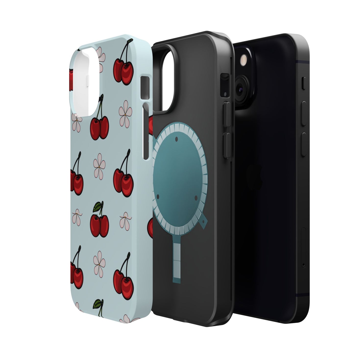 Cherry Pattern Magnetic Impact-Resistant Phone Case
