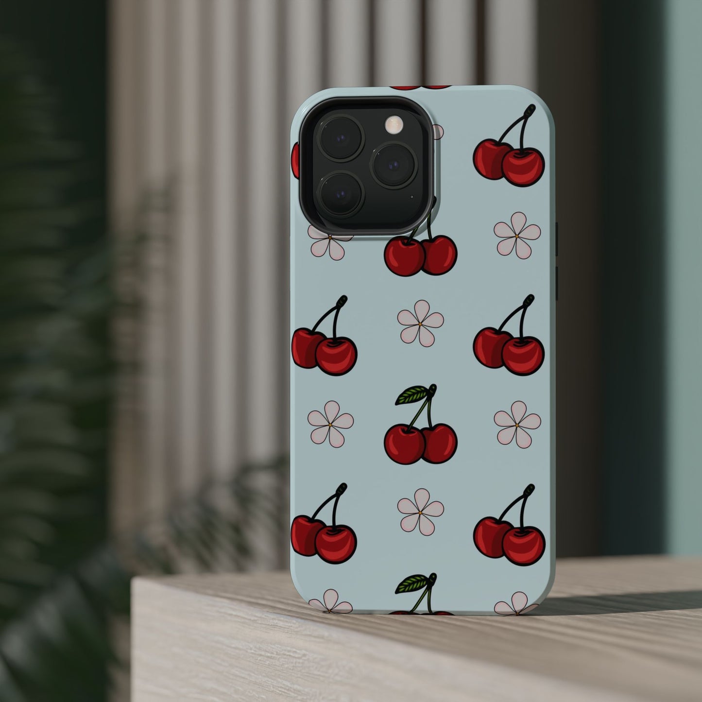 Cherry Pattern Magnetic Impact-Resistant Phone Case