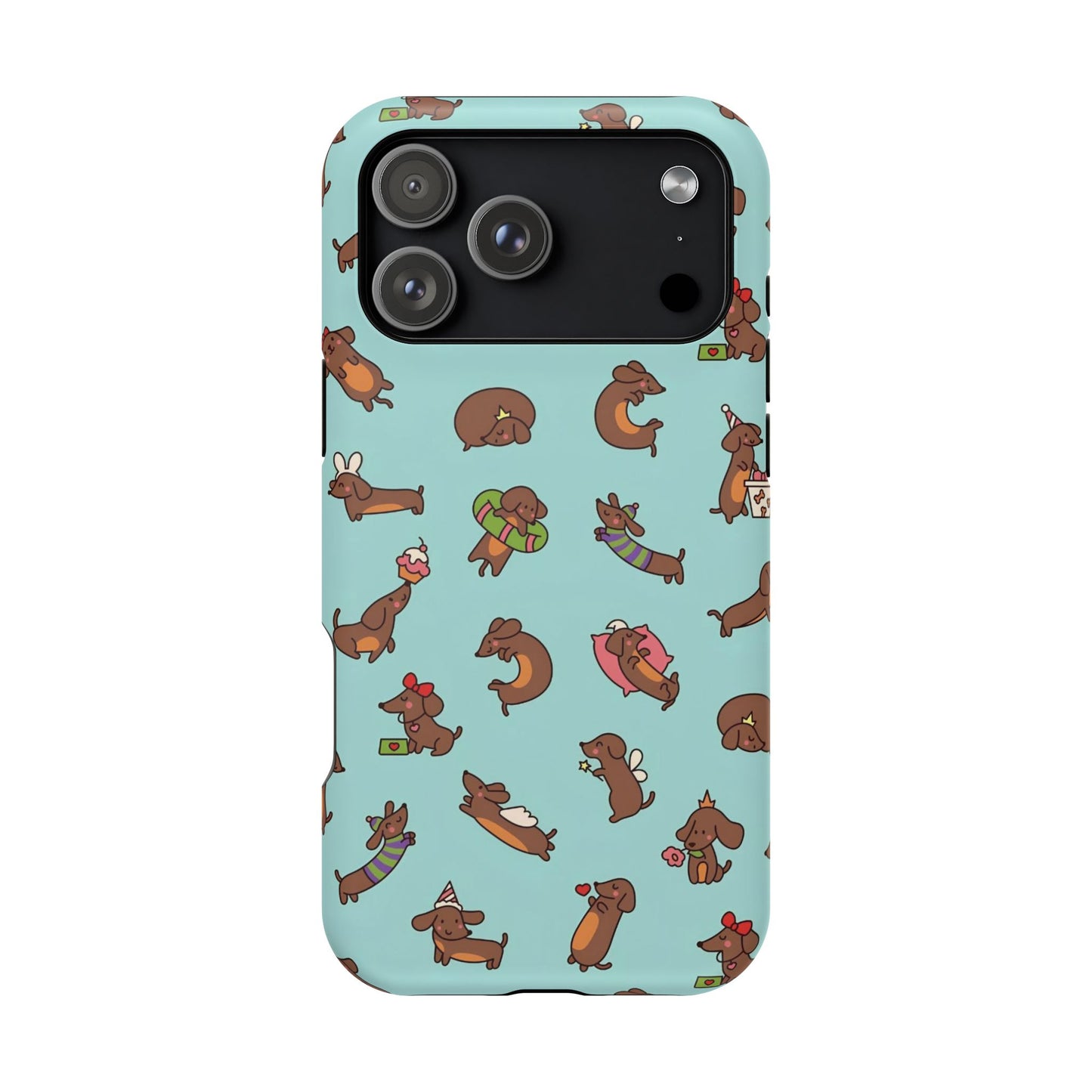 Dachshund Pattern Magnetic Impact Phone Case – Cute Wiener Dog Protective Cover