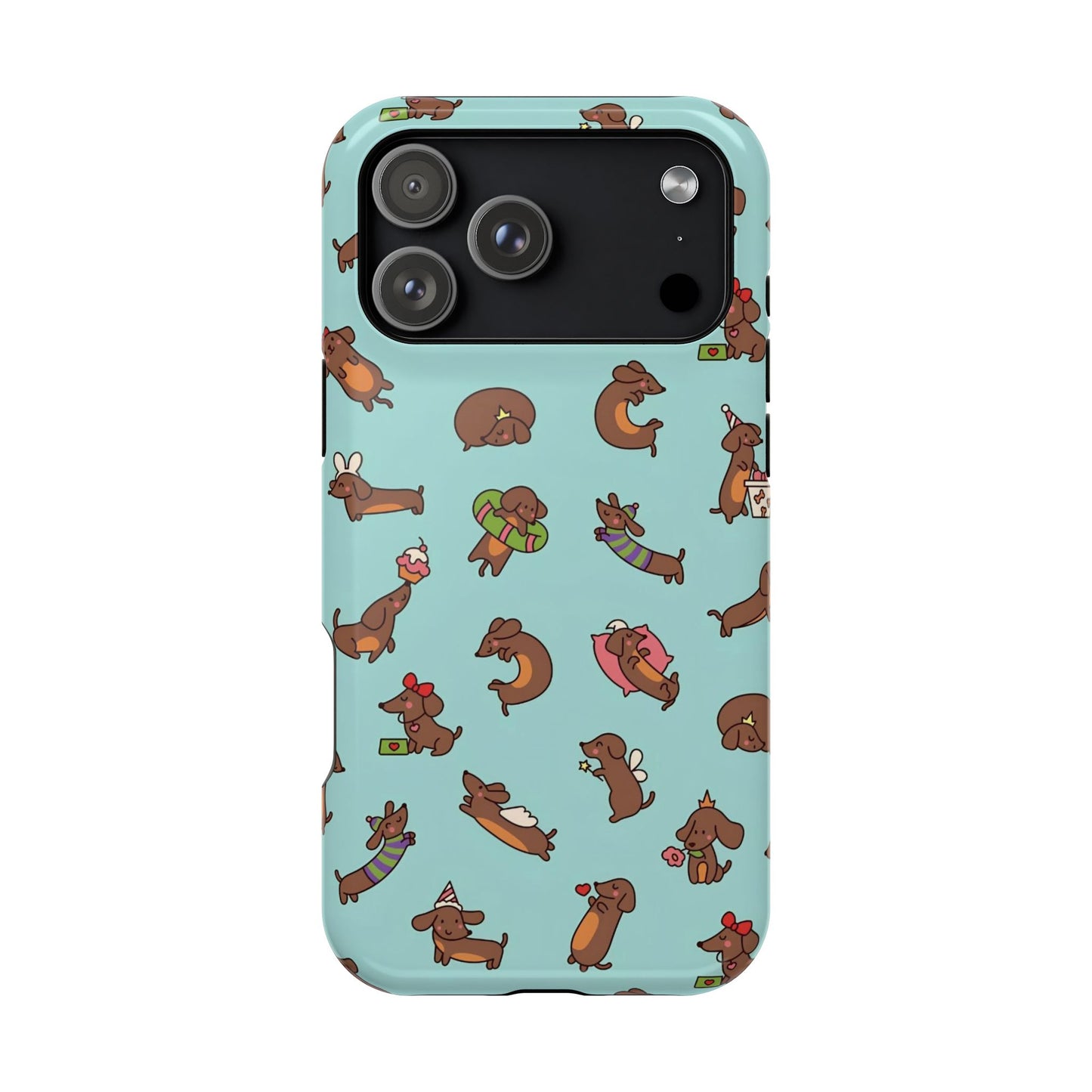Dachshund Pattern Magnetic Impact Phone Case – Cute Wiener Dog Protective Cover