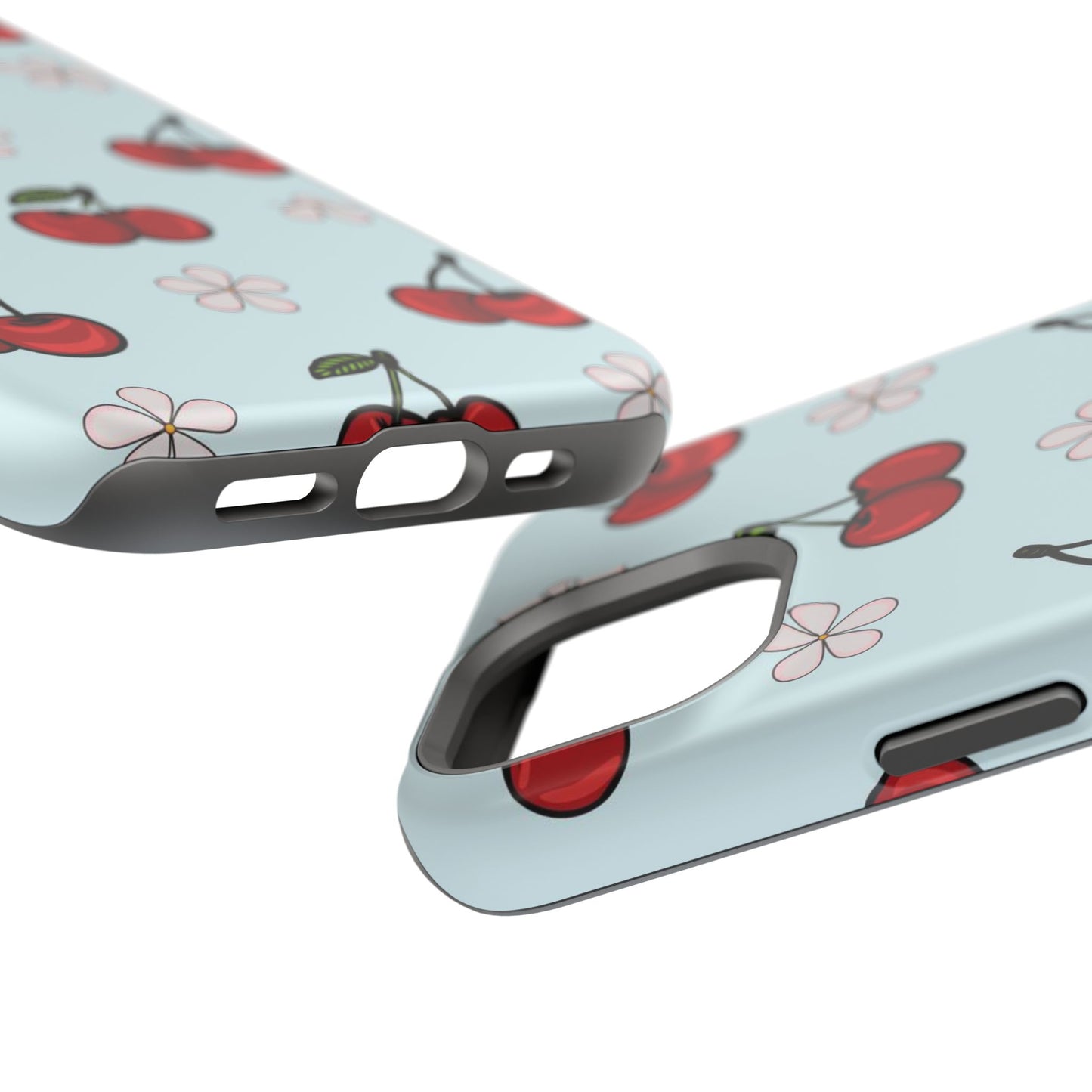 Cherry Pattern Magnetic Impact-Resistant Phone Case
