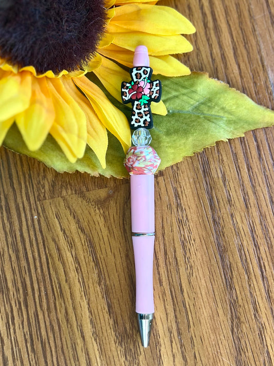 Pink Cheetah Cross Pen