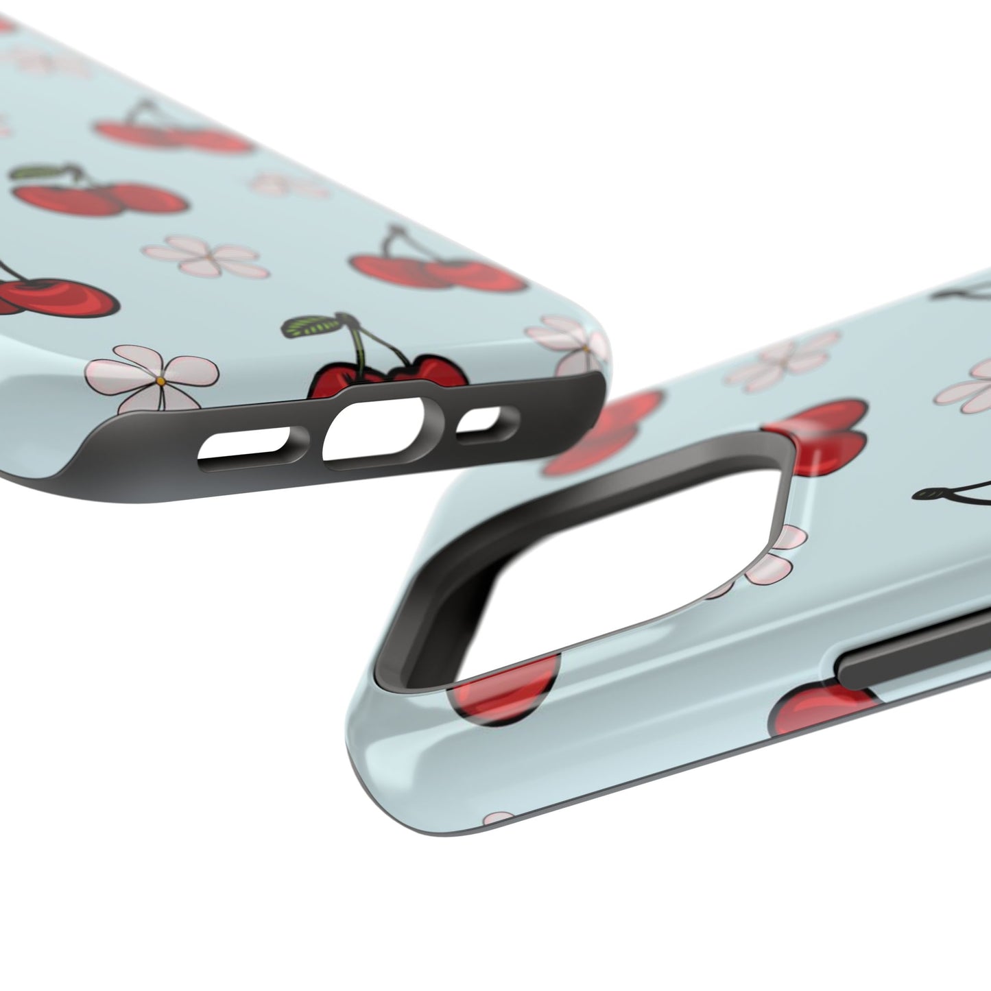 Cherry Pattern Magnetic Impact-Resistant Phone Case