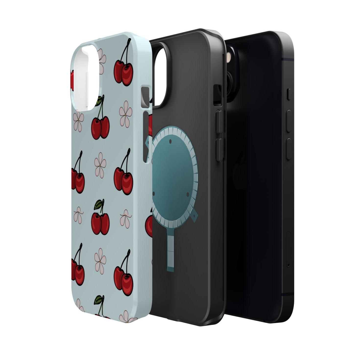 Cherry Pattern Magnetic Impact-Resistant Phone Case
