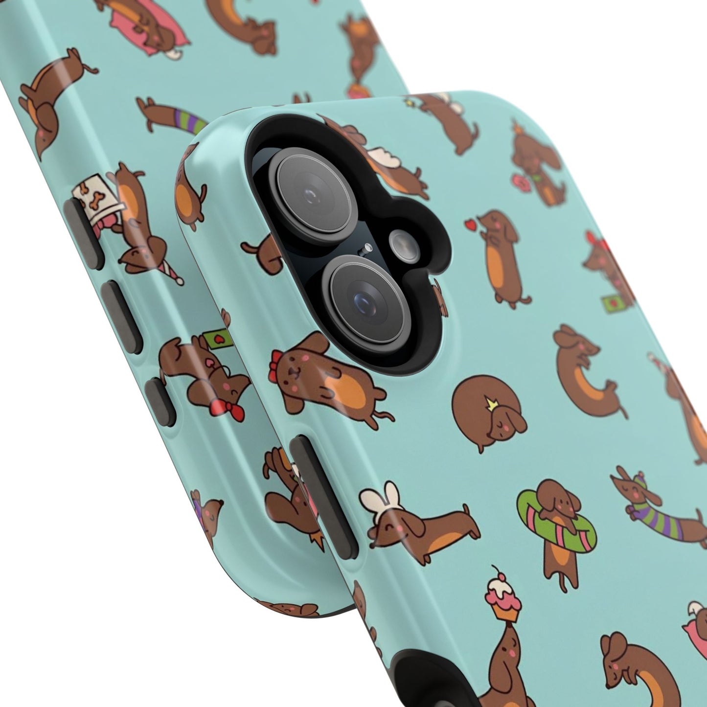 Dachshund Pattern Magnetic Impact Phone Case – Cute Wiener Dog Protective Cover