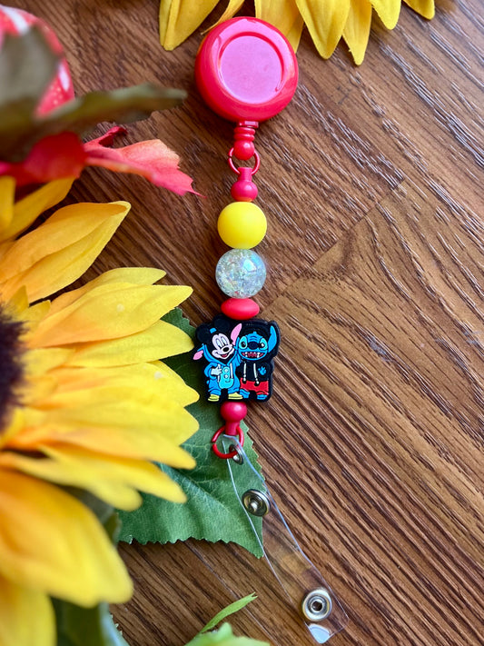 Mickey Stitch Badge Reel